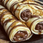 Handmade Chocolate-Filled Rolled Crêpes 3 Handmade Chocolate-Filled Rolled Crêpes