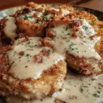 Country Fried Pork Chops with Bacon Gravy 3 Country Fried Pork Chops with Bacon Gravy