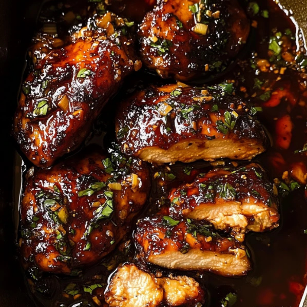 Sweet & Spicy Hot Honey Chicken Breasts