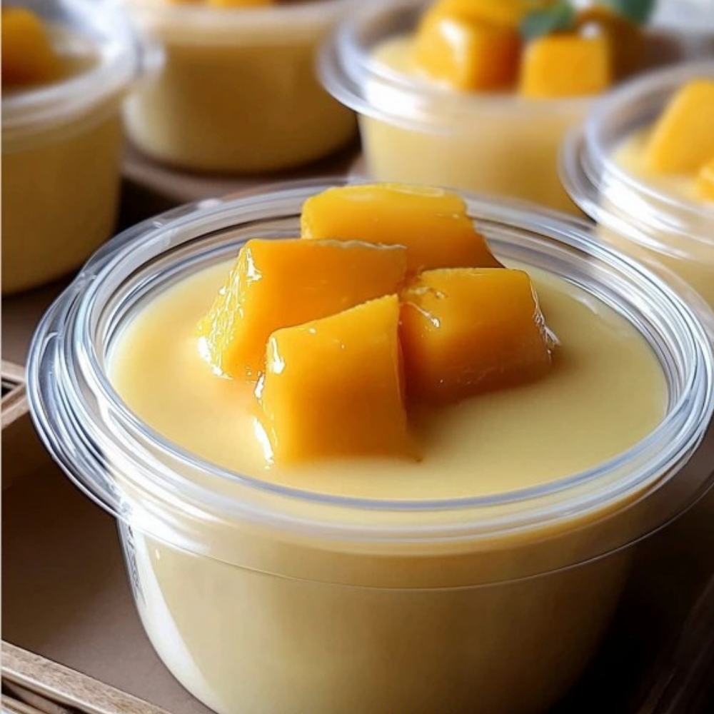 Tropical Mango Pudding Cups