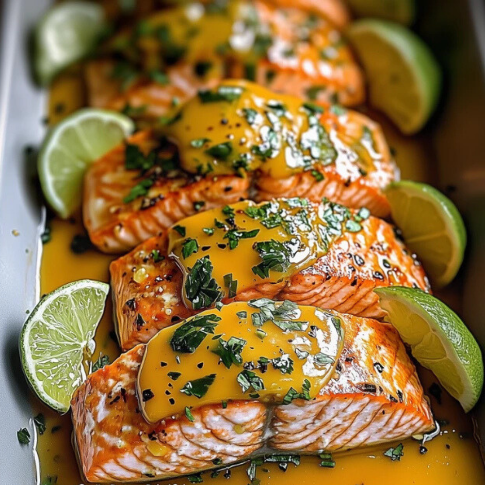 Tender Honey-Lime Baked Salmon