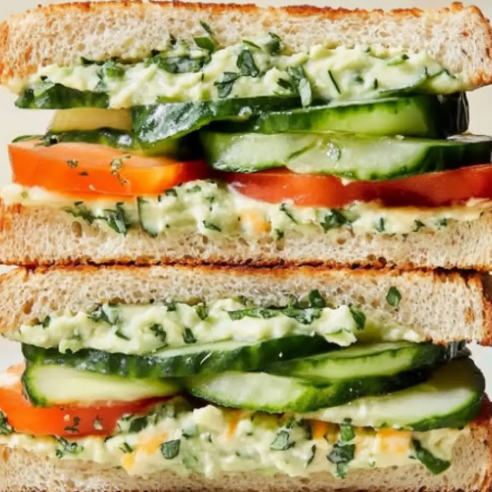 Loaded Cucumber & Avocado Sandwich