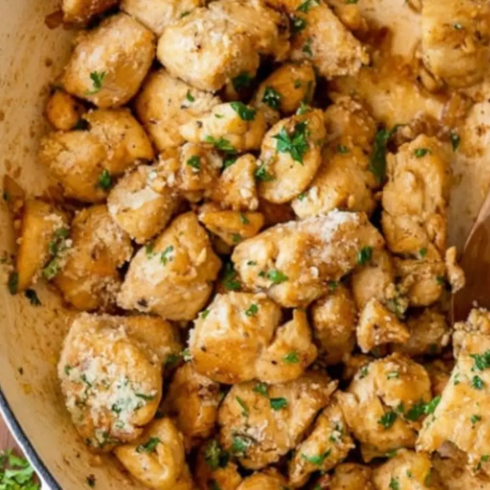 Tender Garlic Parmesan Chicken Bites