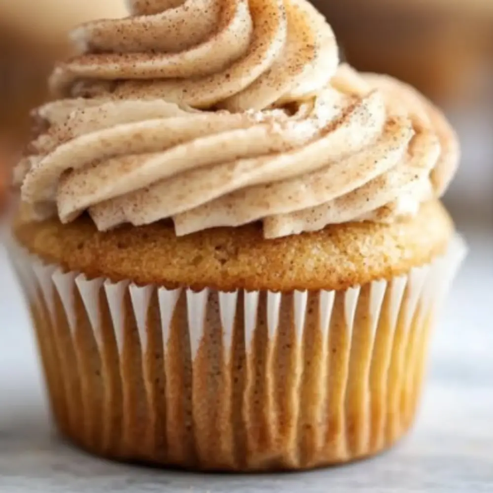 Snickerdoodle Cupcakes with Brown Sugar Buttercream