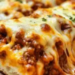 Garlic Bread Cheesy Sloppy Joe Bake 2 Garlic Bread Cheesy Sloppy Joe Bake