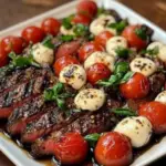 Balsamic Caprese Grilled Flank Steak Recipe 2 Balsamic Caprese Grilled Flank Steak Recipe