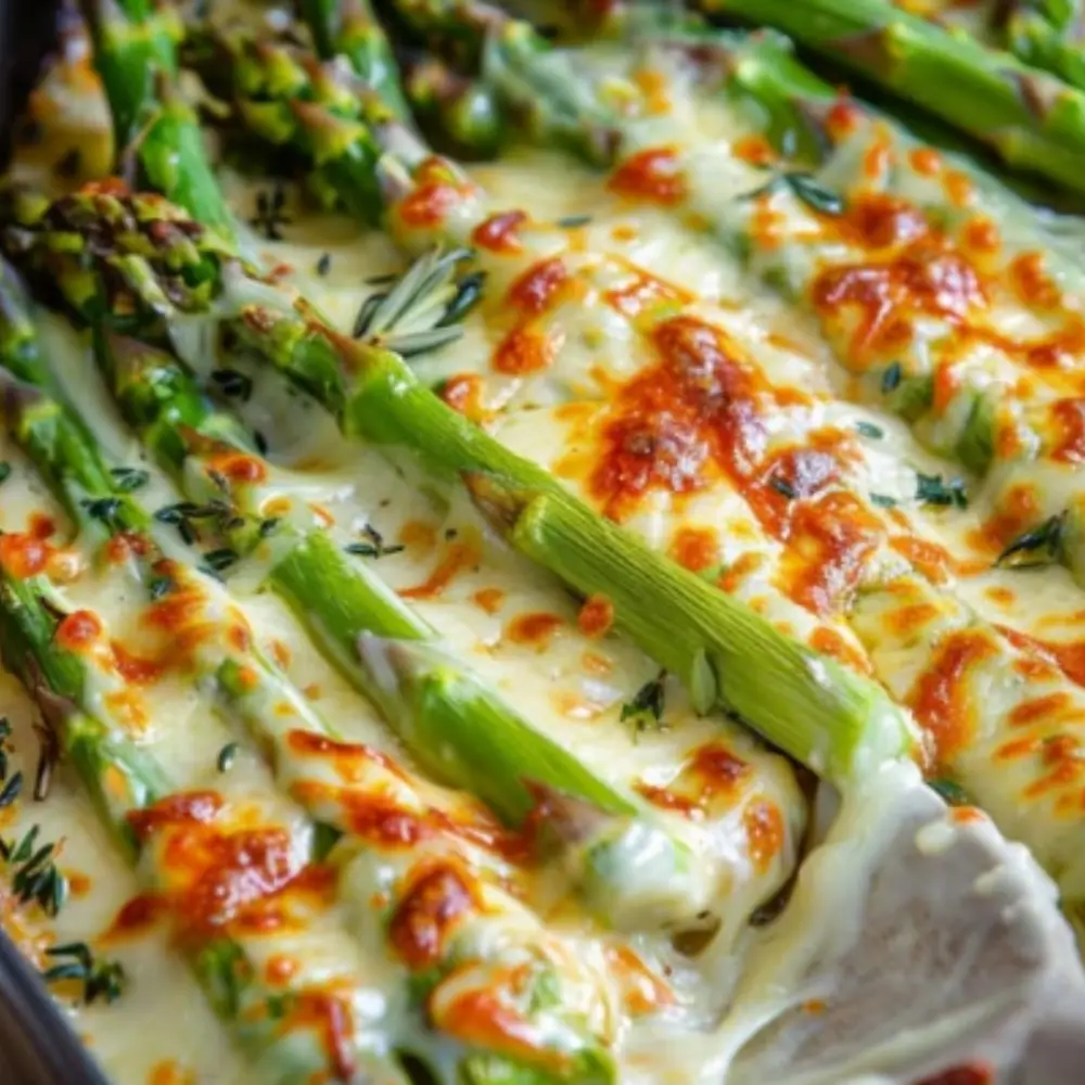 Cheesy Baked Asparagus
