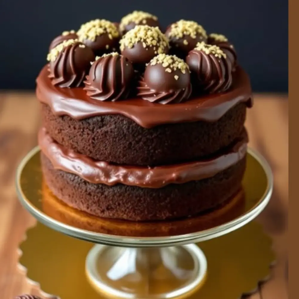 Double-Layered Chocolate Cake