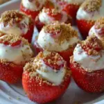 Cheesecake Deviled Strawberries 2 Cheesecake Deviled Strawberries