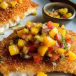 Coconut Crusted Fish with Mango Salsa