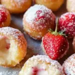 Strawberry Cheesecake Donut Holes