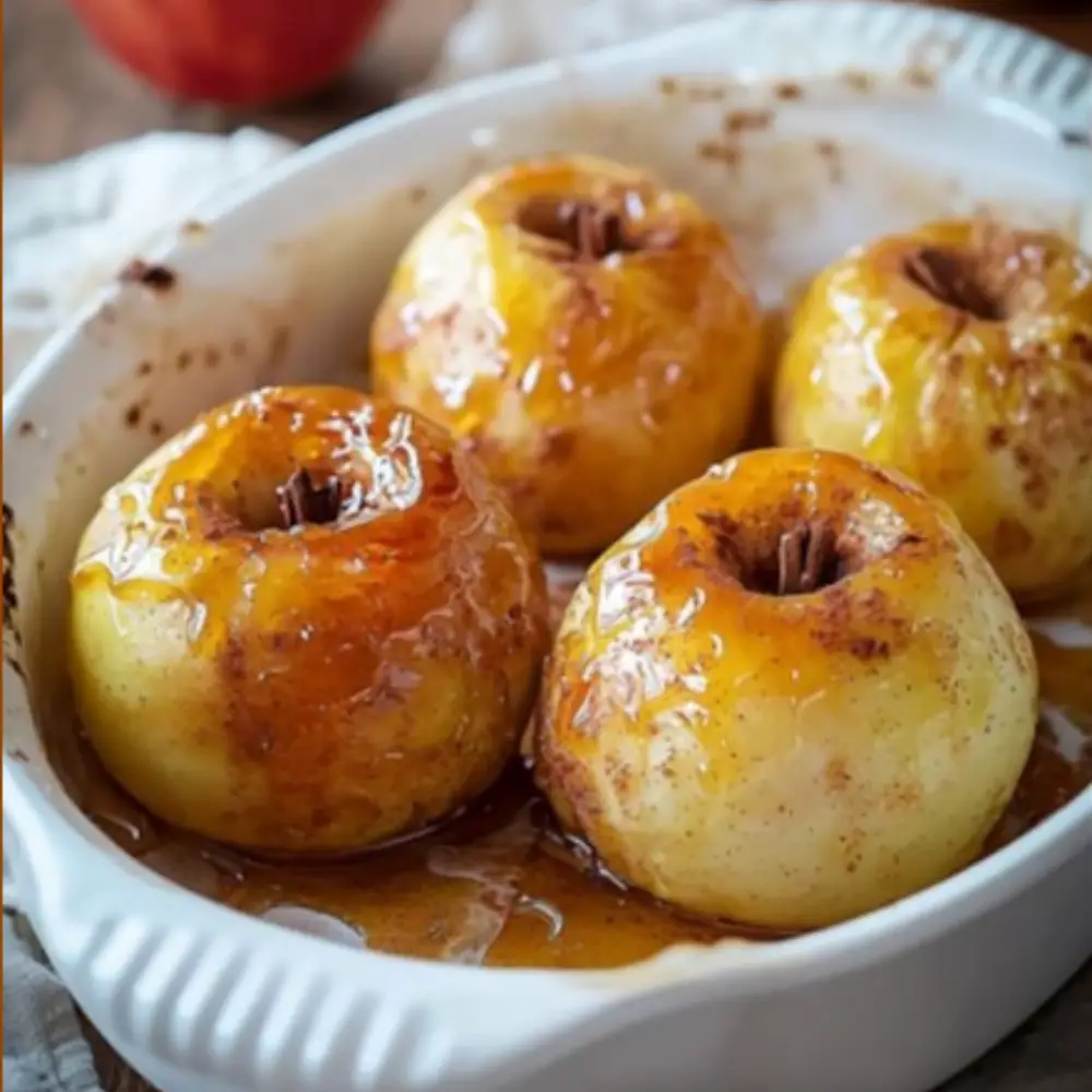 Baked Apples with Honey, Cinnamon, and Christmas Spices