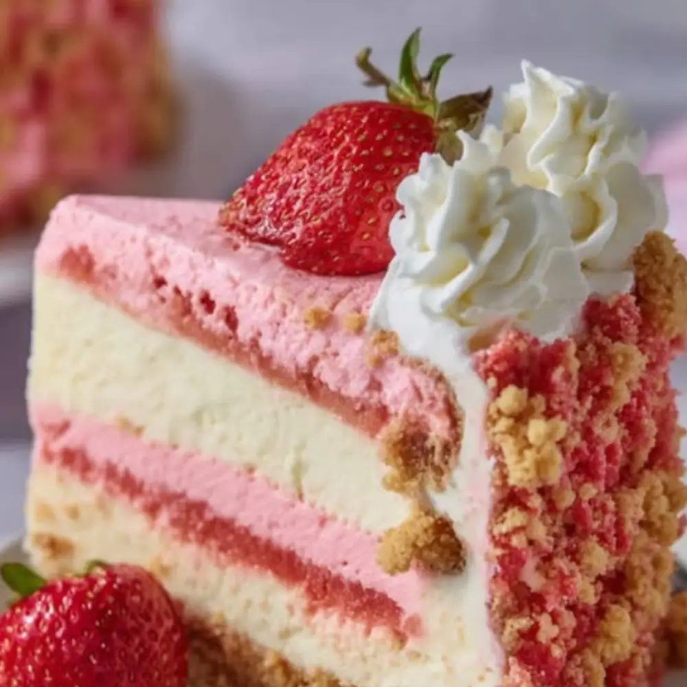 Strawberry Shortcake Cheesecake Cake – A Slice of Berry Bliss