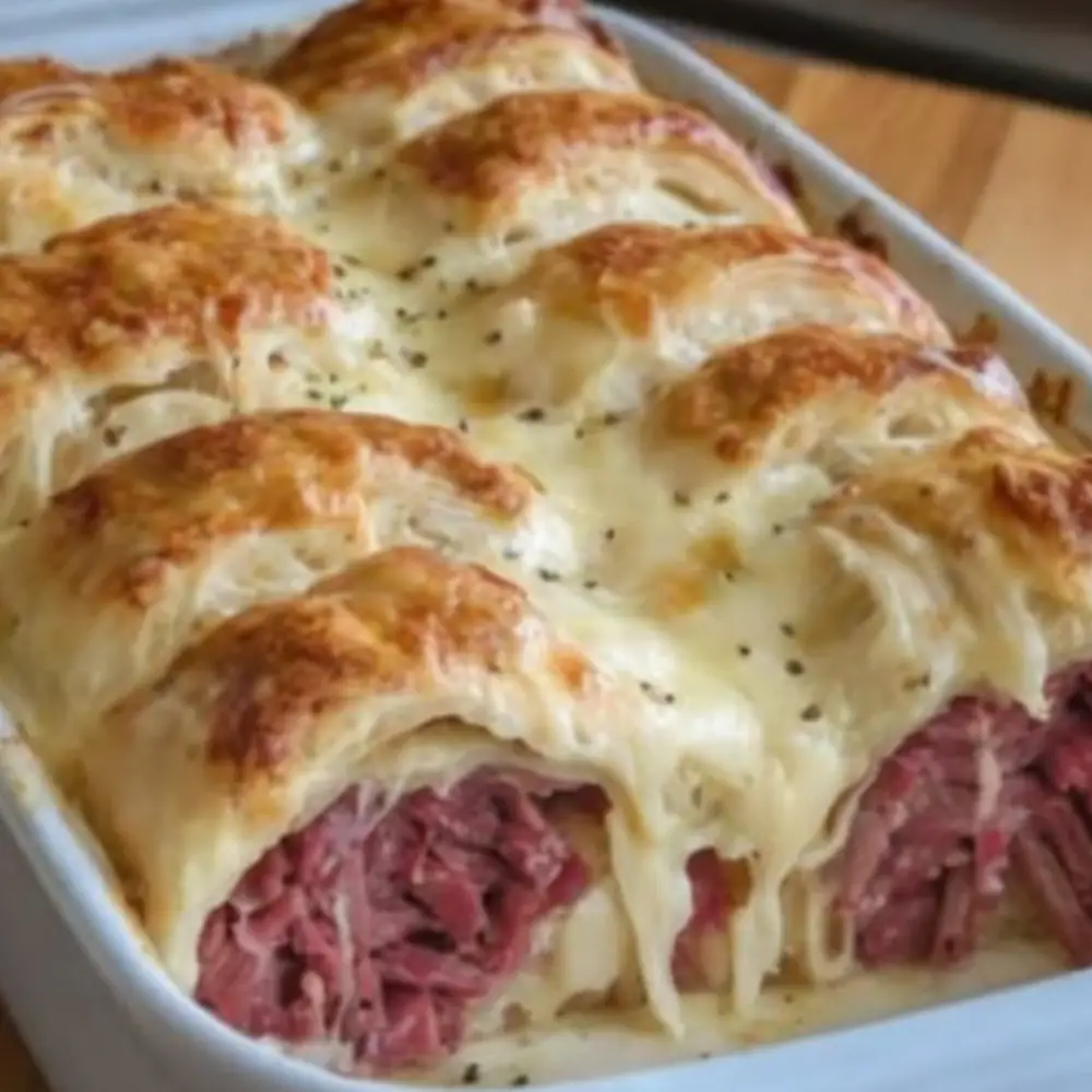 Reuben Crescent Bake