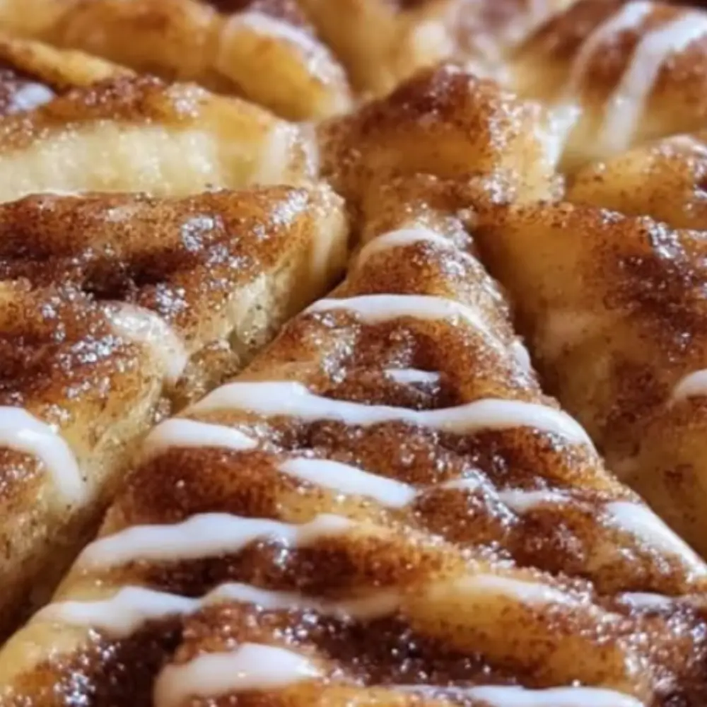 Cinnamon-Sugar Pizza Made with Crescent Rolls
