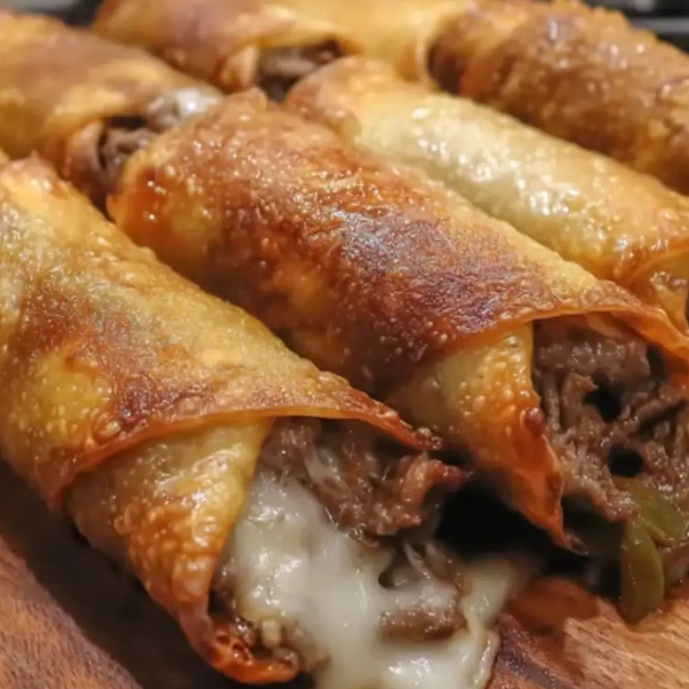 Philly Cheesesteak Egg Rolls – Crispy, Melty, Party-Perfect!