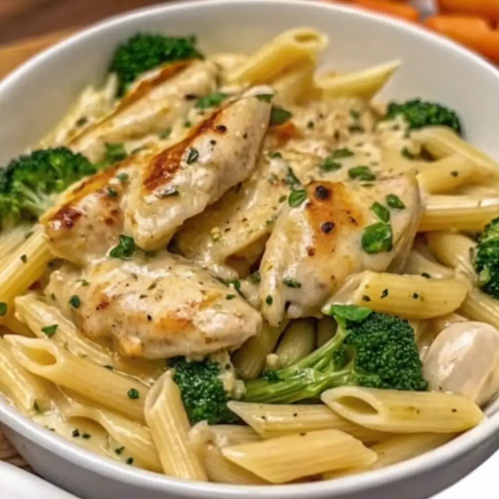Creamy Garlic Chicken & Penne