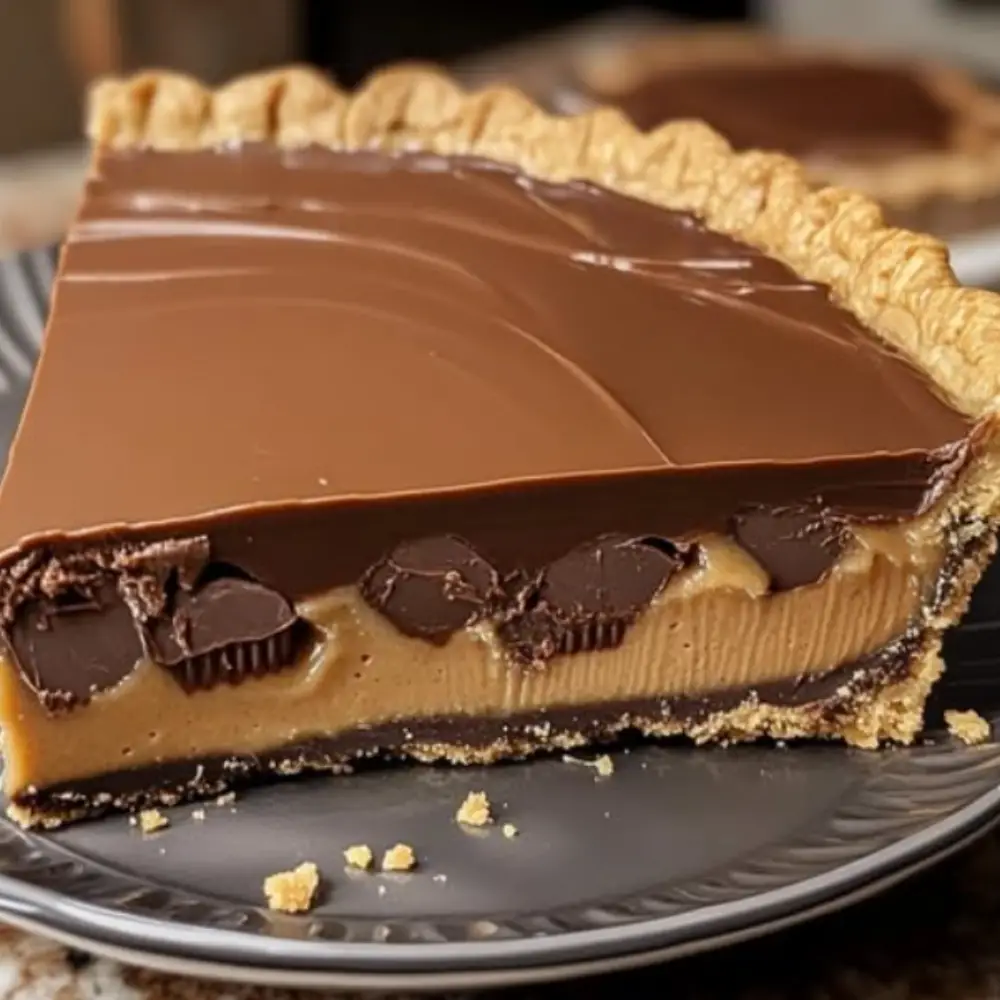 No-Bake Giant Reese’s Peanut Butter Cup Pie