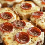 Cheesy Garlic Toast Pizzas 3 Cheesy Garlic Toast Pizzas