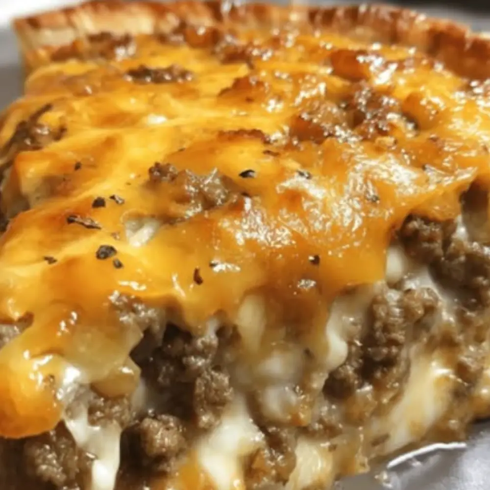 Not So Impossible Cheeseburger Pie