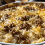 French Onion Ground Beef and Rice Casserole 3 French Onion Ground Beef and Rice Casserole