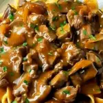 Rustic Beef Stroganoff with Egg Noodles 3 Rustic Beef Stroganoff with Egg Noodles