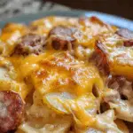 Creamy Sausage & Potato Bake 2 Creamy Sausage & Potato Bake