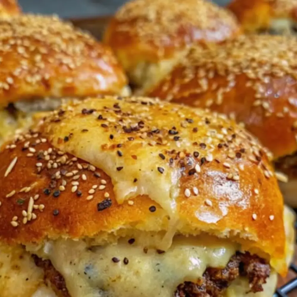 Garlic Parmesan Cheeseburger Bombs