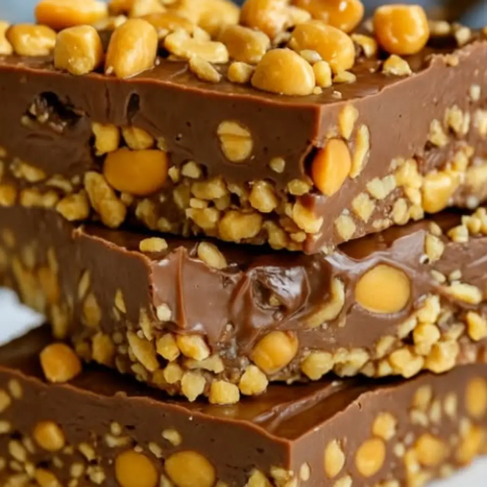 No-Bake Snickers Crunch Bars