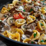 Philly Cheesesteak Tortellini Pasta 2 Philly Cheesesteak Tortellini Pasta