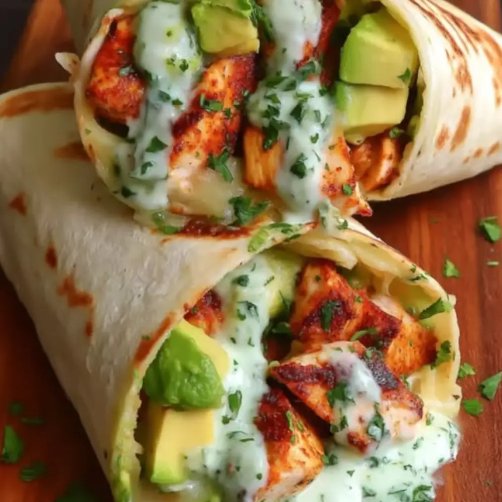 Avocado Chicken Wraps