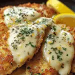 Lemon Pecorino Crusted Chicken with Creamy Lemon Sauce 3 Lemon Pecorino Crusted Chicken with Creamy Lemon Sauce