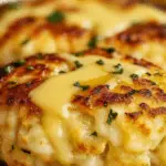 Cheddar Bay Crab Cakes with Lemon Butter Drizzle 3 Cheddar Bay Crab Cakes with Lemon Butter Drizzle