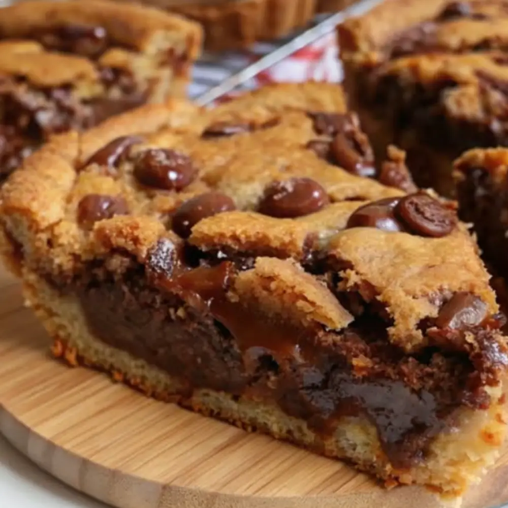 Gooey Nutella-Stuffed Cookie Pie