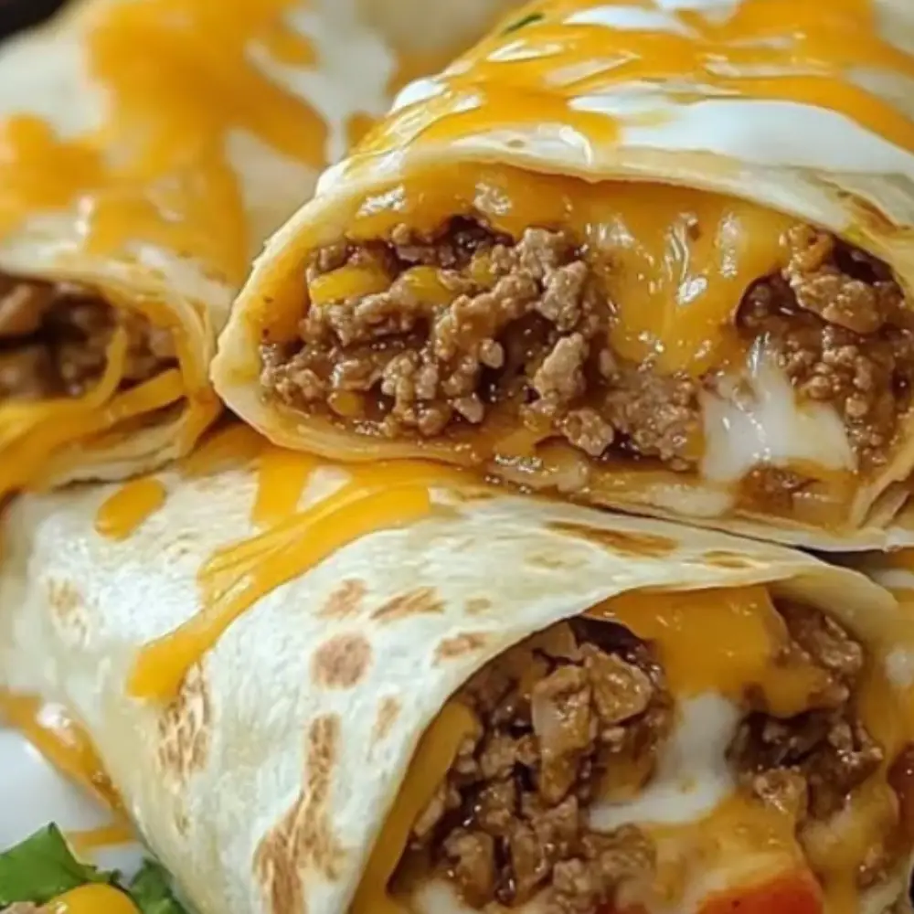 Cheesy Beefy Burritos