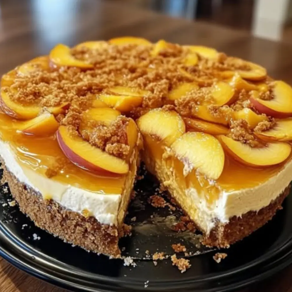 Peach Cobbler Cheesecake