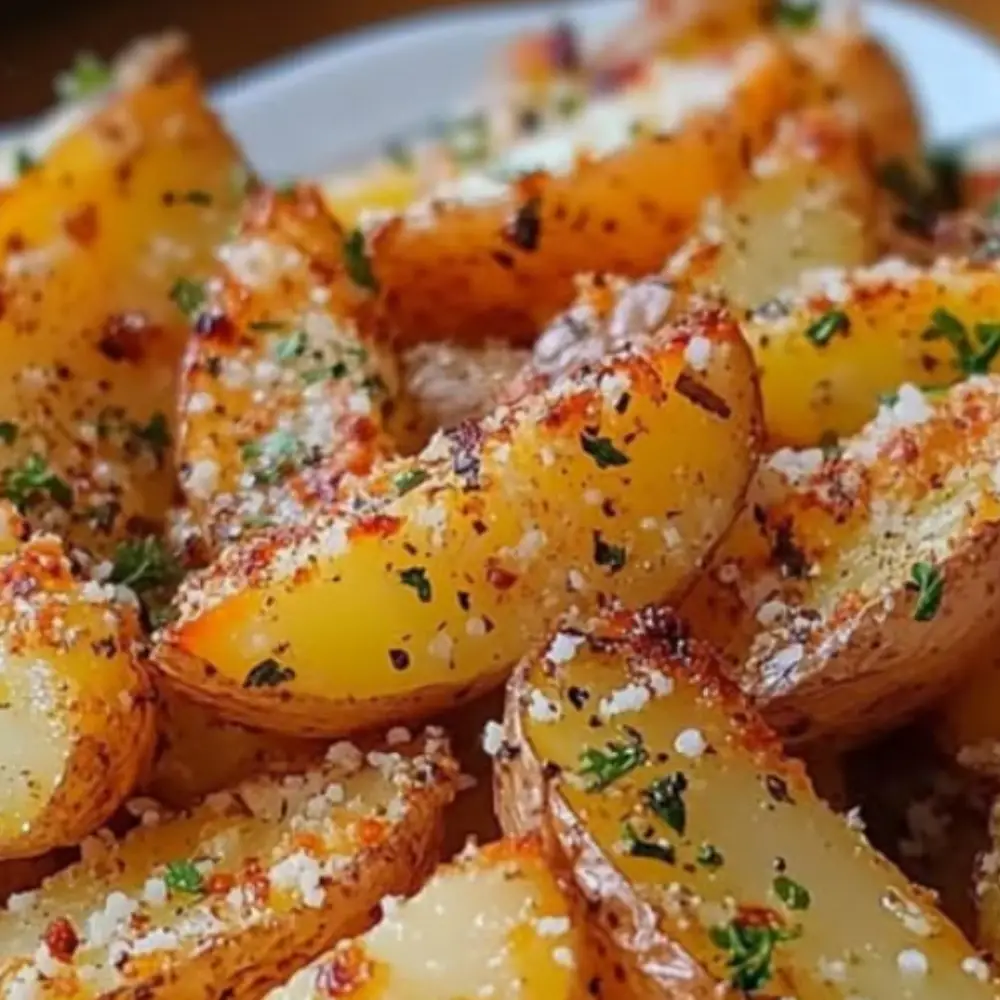 Baked Garlic Parmesan Potato Wedges