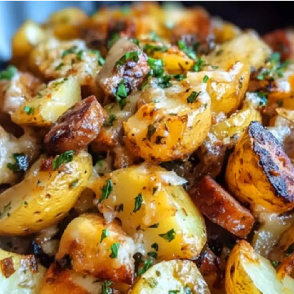 Cheesy Ranch Potatoes and Sausage