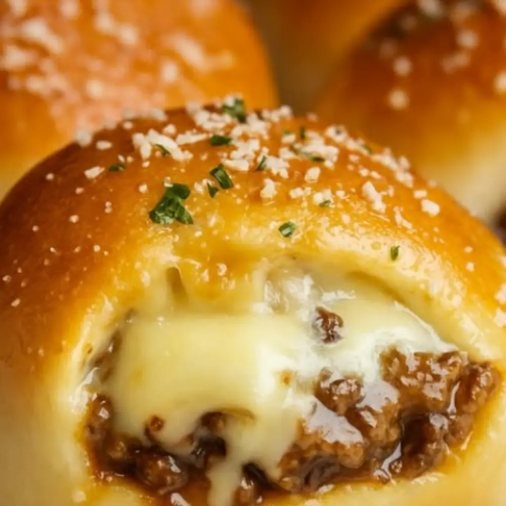 Garlic Parmesan Cheeseburger Bombs