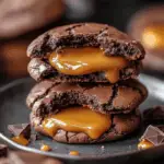 Chocolate Caramel Cookies 3 Chocolate Caramel Cookies
