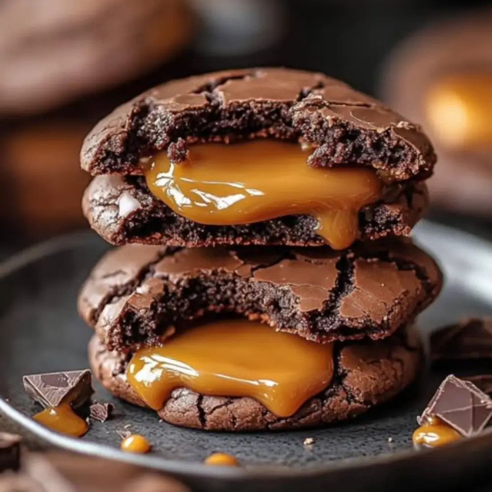 Chocolate Caramel Cookies