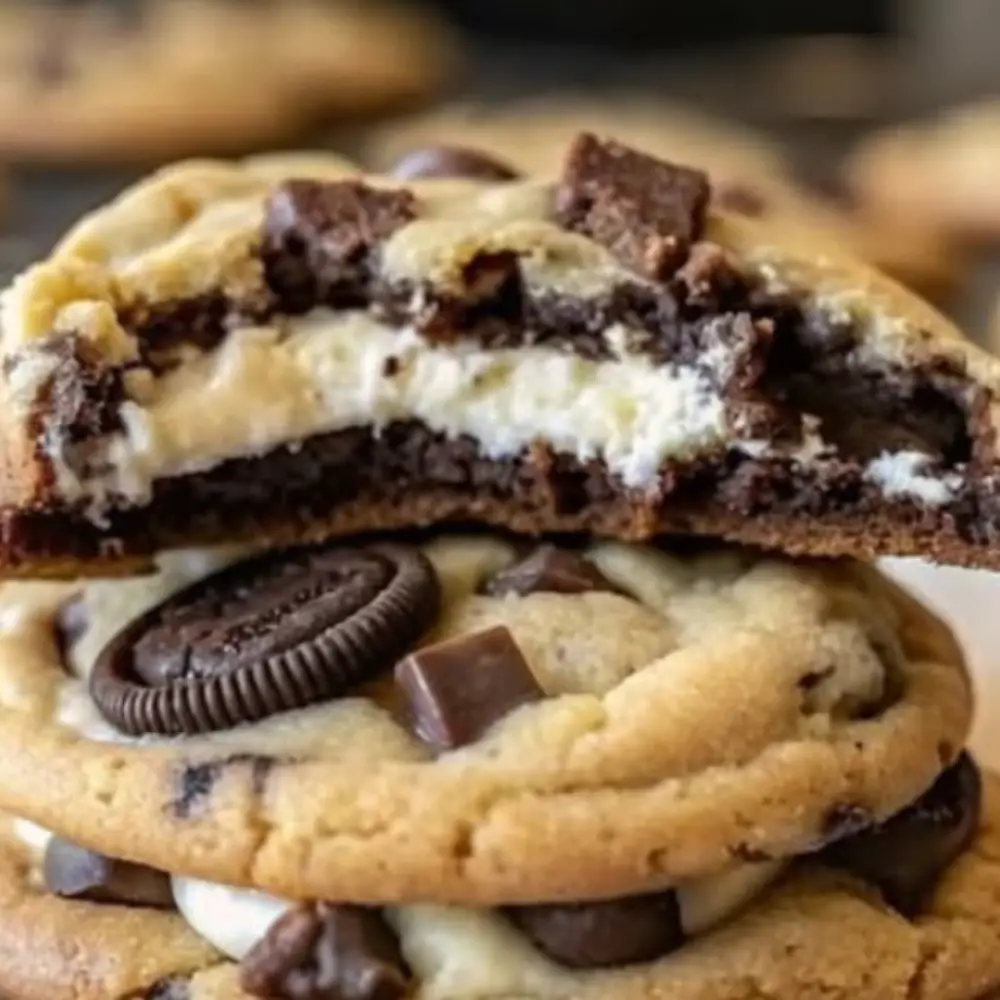 Oreo-Stuffed Chocolate Chip Cookies