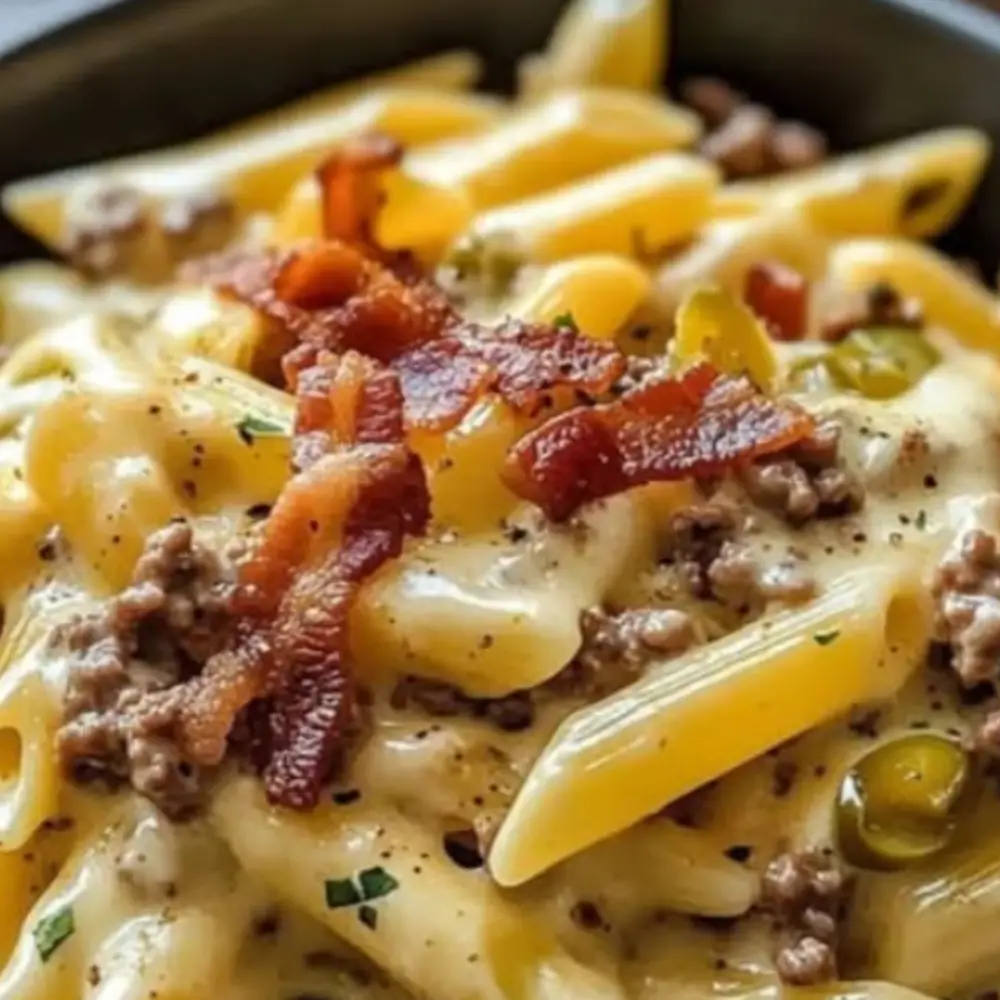 Loaded Bacon Cheeseburger Pasta