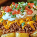 Cheesy Taco Potatoes 3 Cheesy Taco Potatoes